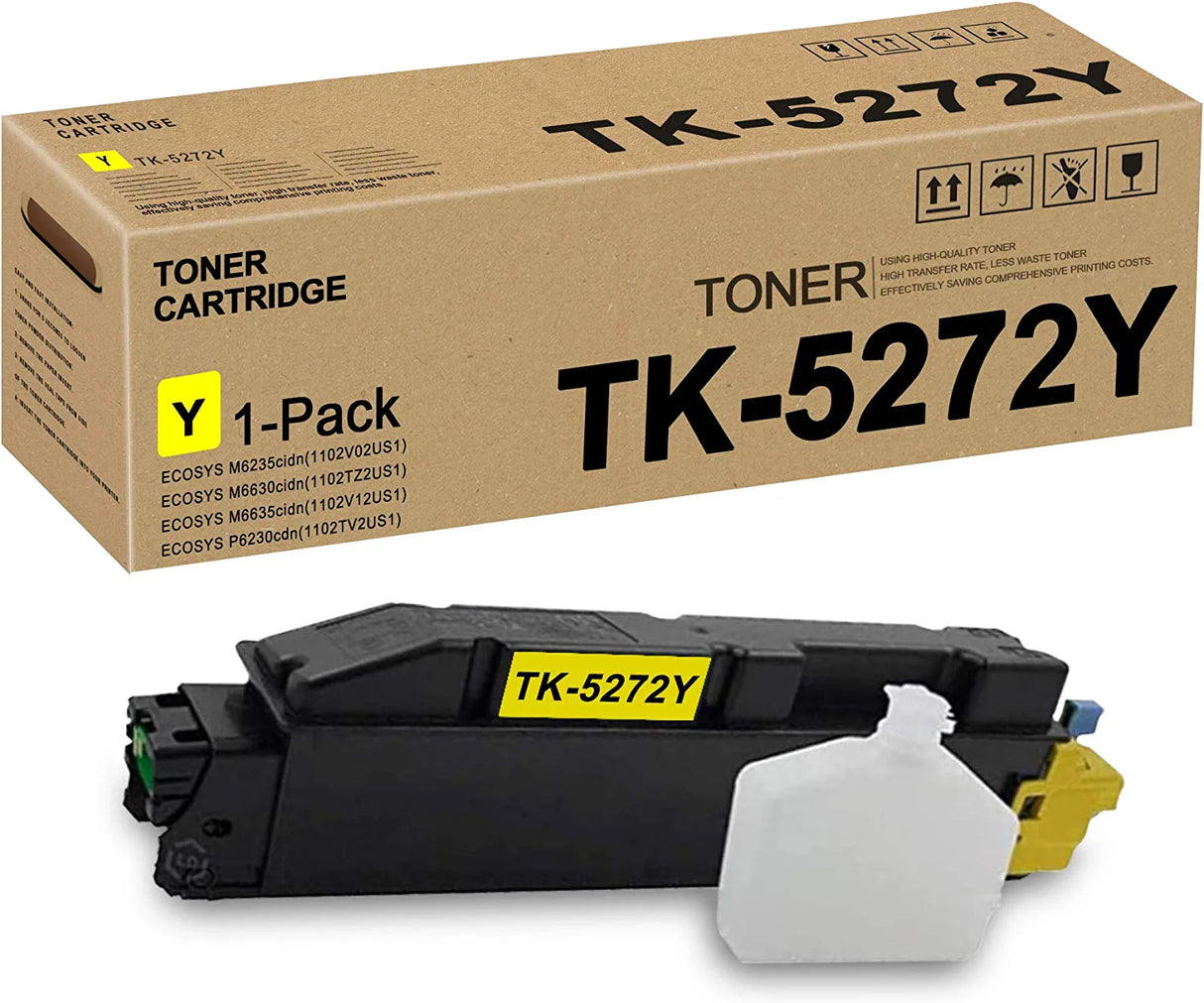 Tóner Kyocera Tk-5272Y 6K Páginas Compatible P6230Cdn/M6230Cdn/M6630Cdn Color Amarillo - 1T02Tvaus0