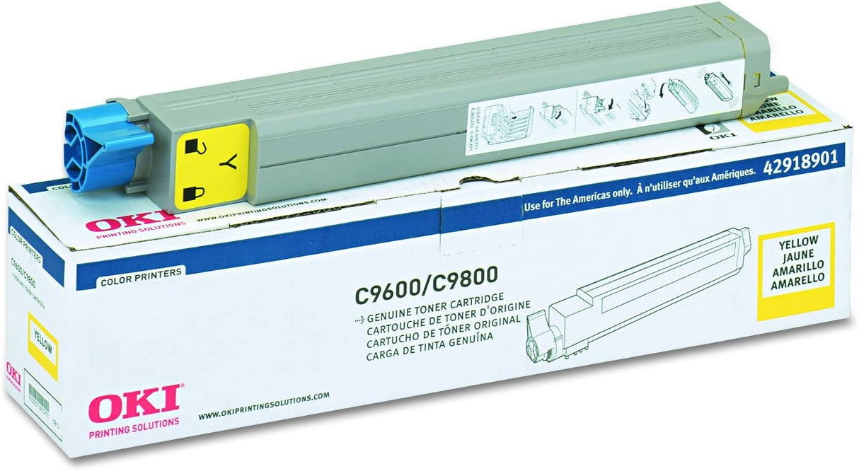 Toner Okidata Amarillo C9600N/C9600S/C9800Hdn/C9800 15K Pag - 42918901