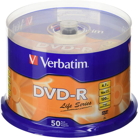 Dvd-R Verbatim 4.7Gb 16X Spindle C/50 - 97176 FullOffice.com