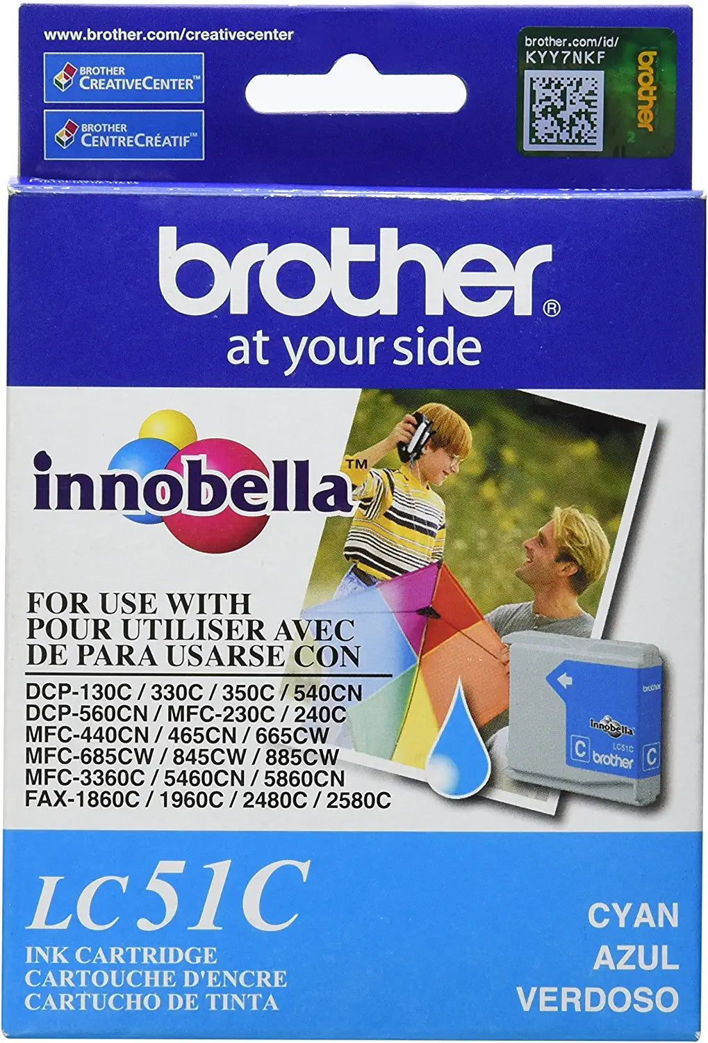 Tinta Brother Lc51C Cyan Mfc240C Dcp130C - Lc51C