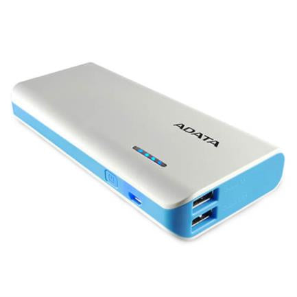 Power Bank Adata Pt100 Blanco Azul 10000 Mah - Apt100-10000M-Cwhbl FullOffice.com