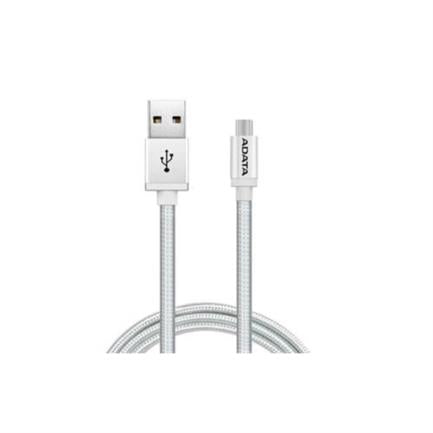 Cable Adata Tejido Usb-V8 100Cm Color Plata - Amucal-100Cmk-Csv FullOffice.com