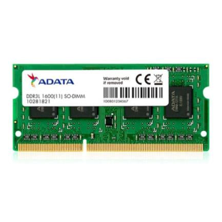 Memoria Ram Adata Premier 8Gb Sodimm Ddr3L 1600 Mhz Cl11 204Pin 1.35V Para Laptop - Adds1600W8G11-S FullOffice.com
