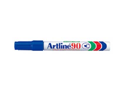 Marcador Artline Permanente Aluminio Azul C/12 - Ek-90A FullOffice.com