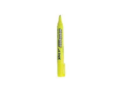 Resaltador A-Ink Fluorecente Amarillo C/12 - Ahm-Am FullOffice.com