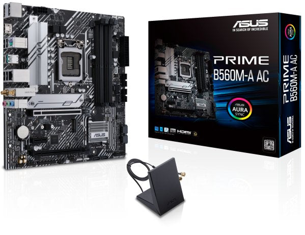 Tarjeta Madre Asus Intel B560 Prime S 1200 10Ma/11Va Generación 4X Ddr4 3200 128Gb M.2(Sata-Pcie) - Prime B560M-A Ac