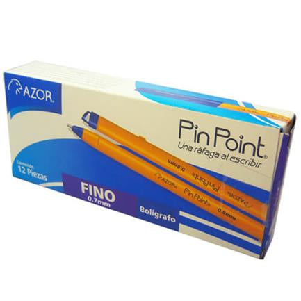 Boligrafo Pin Point P. Fino 0.7Mm Azul C/12Pzs - 6820Az FullOffice.com