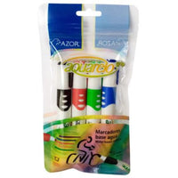 Marcador Aquarelo Grip Colores Surtidos Estuche C/4 Pzas - 2204 FullOffice.com