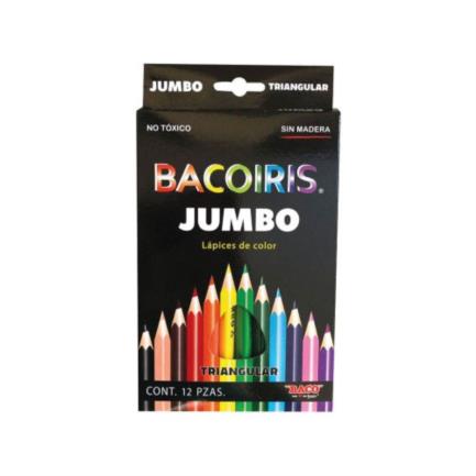 Colores Bacoiris Triangulares Jumbo Caja C/12 - Lp066 FullOffice.com