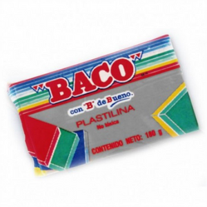 Plastilina Baco Marqueta 180Gr Gris No.59 - Pl011 FullOffice.com