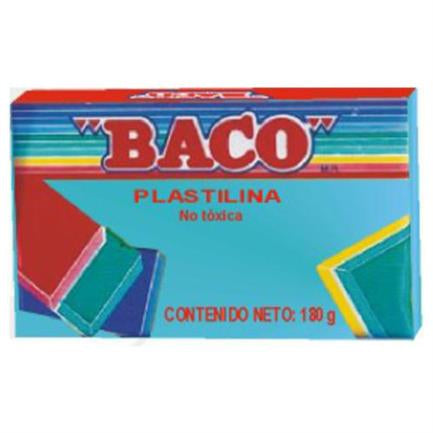 Plastilina Baco Marqueta 180Grs Color Aqua - Pl044 FullOffice.com