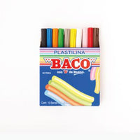 Plastilina Fluorecente Baco Caja C/10 Barritas - Pl101 FullOffice.com