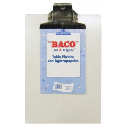 Tabla Baco Plastica Transparente Carta - Tb008 FullOffice.com