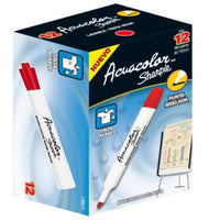 Marcador Berol Base Agua Acuacolor Rojo Pqte/12 - 13500119231 FullOffice.com