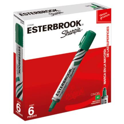 Marcador Esterbrook Color Verde C/6 Pzas - 2120285