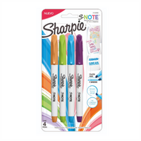 Marcador Sharpie Snote Resaltador Blister Colores Surtidos C/4 Pzas - 2132980 FullOffice.com