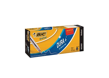 BOLIGRAFO BIC M-250 NEGRO DURA + C/12 - BIC - BOLIGRAFOS - FullOffice.com