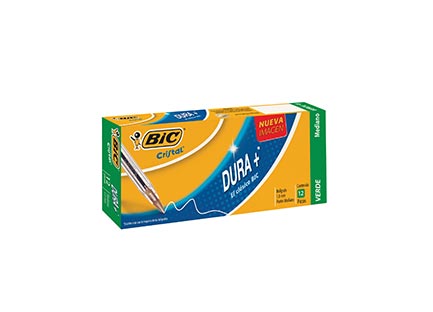 Boligrafo Bic M-250 Verde Dura+ C/12 - M-250Vpm FullOffice.com