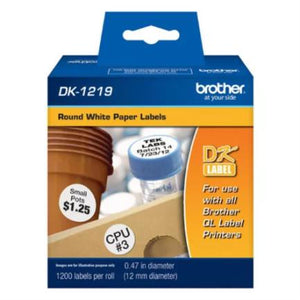 Etiqueta Brother Precortada Blanca 12Mm 1200 Etiquetas - Dk1219 FullOffice.com