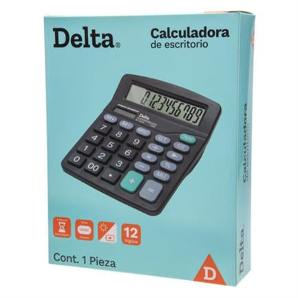 Calculadora Barrilito Delta Escritorio 12 Dígitos 13.2X11 Cm Batería De Botón - 7808Cde FullOffice.com