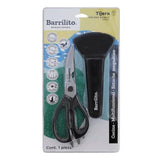 Barrilito KS303C tijera de cocina 200 mm Negro, Acero inoxidable Universal