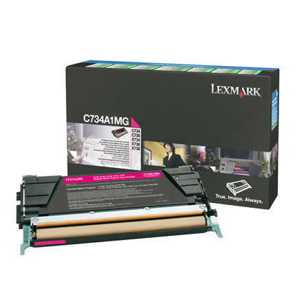 Toner Lexmark Magenta 6K Return Prog - C734A1Mg