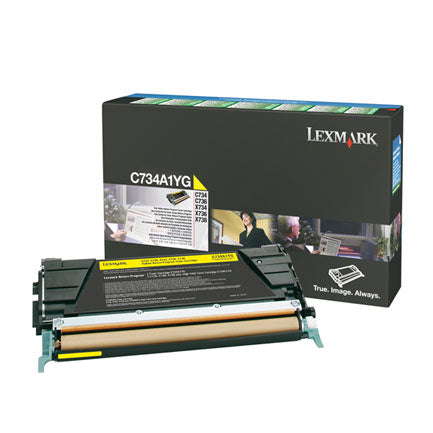 Toner Lexmark Amarillo 6K Return Prog - C734A1Yg