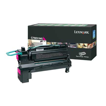 Toner Lexmark Magenta Extra High Yield Return Pro - C792X1Mg