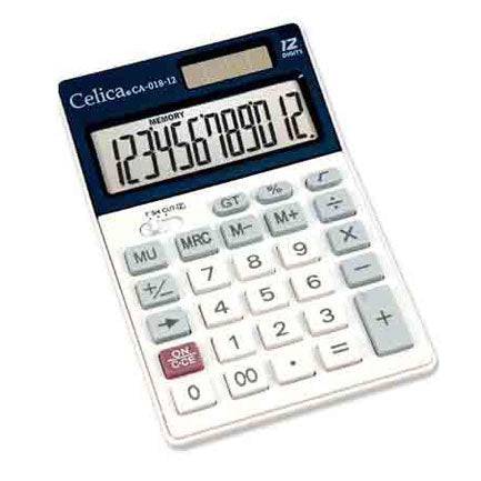 Calculadora Celica Semi Escritorio 12 Digitos Sol/Bat - Ca-018 FullOffice.com