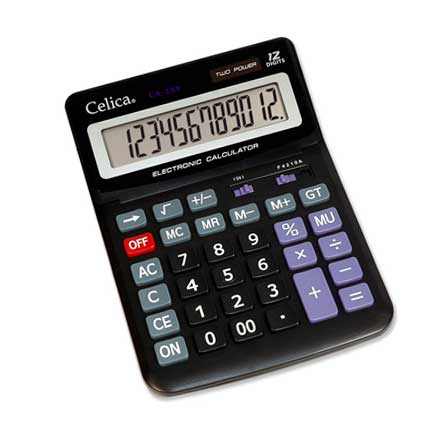 Calculadora Celica Mega Escritorio 12 Digitos Bat/Sol - Ca-289 FullOffice.com