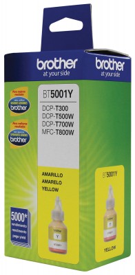 Tinta Brother Bt5001Y Amarilla Rendimiento 5K Pgs P/T310/T510W/T710W/T