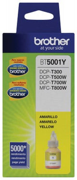 Tinta Brother Bt5001Y Amarilla Rendimiento 5K Pgs P/T310/T510W/T710W/T