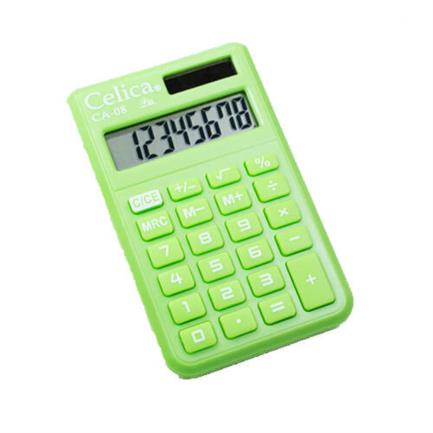 Calculadora Celica Bolsillo 8 Digitos Verde - Ca-08-Gn FullOffice.com