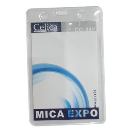 Mica P/Gafete Celica Vertical 70X105Mm Transp C/10 Piezas - Co-04V FullOffice.com