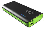 Power Bank Adata Pt100 Negro Verde 10000 Mah - Apt100-10000M-Cbkgr FullOffice.com