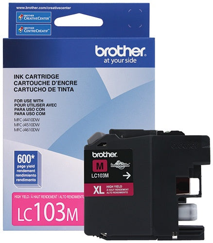 Tinta Brother Lc103M Magenta 600 Pag - Lc103M
