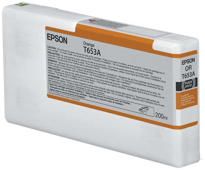 Tinta Epson Stylus Pro 4900 Naranja  (200 Ml.) - T653A00