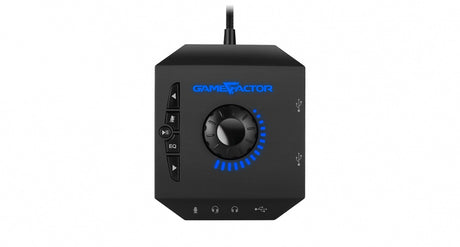 Diadema Game Factor Hsg601 Micrófono Removible Amplificador Usb Stand Color Negro - Hsg601 FullOffice.com