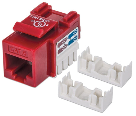 Jack Intellinet Rj45/Cat6 Keystone De Impacto Utp Color Rojo - 210614 FullOffice.com