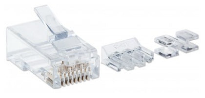 Plug Intellinet Rj45 Cat6A Multifilar Utp Oro 15 Micras Bote C/80 Pzas - 790673 FullOffice.com