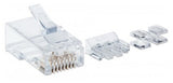 Plug Intellinet Rj45 Cat6A Multifilar Utp Oro 15 Micras Bote C/80 Pzas - 790673 FullOffice.com