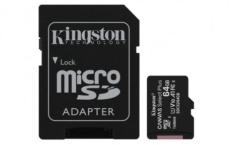 Memoria Kingston Micro Sd Canvas Select Plus 64Gb Uhs-I Clase 10 C/Adaptador - Sdcs2/64Gb FullOffice.com