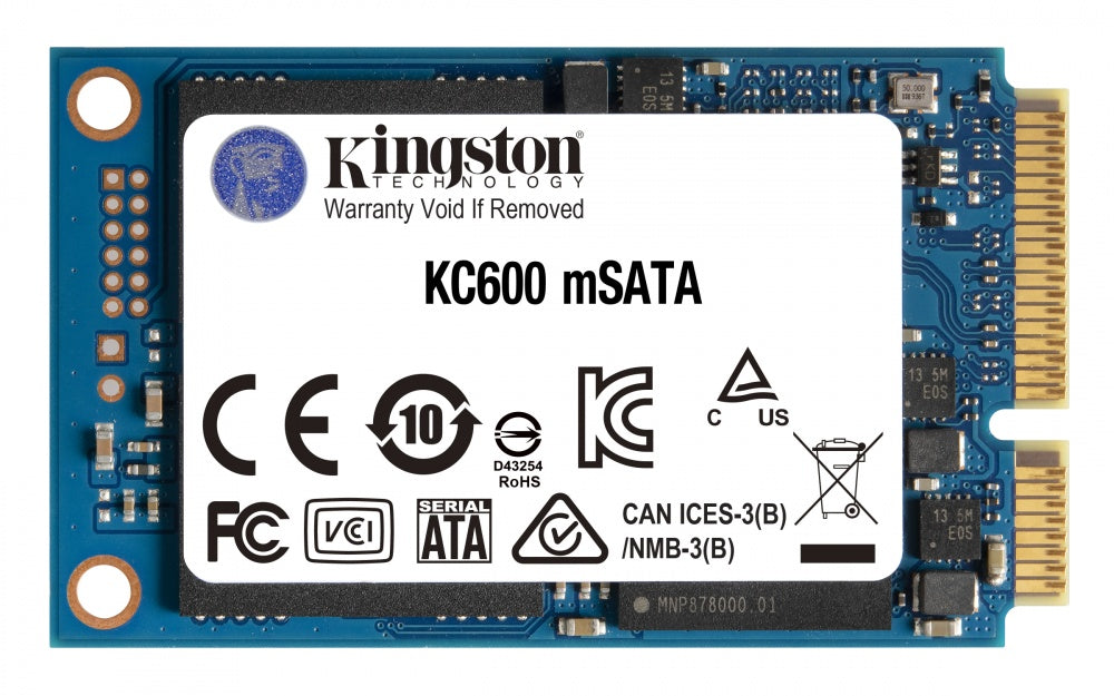 Unidad De Estado Sólido Ssd Kingston Kc600 512Gb Msata3 Nand 3D Tlc - Skc600Ms/512G