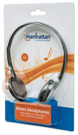 Audífonos Manhattan Estándar Ligero/Ajustable Color Negro - 177481 FullOffice.com