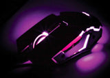 Mouse Manhattan Gaming Óptico Led 3200 Dpi 7 Botones Color Negro-Plata - 179348 FullOffice.com