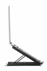 Soporte Manhattan Ajustable Para Laptop/Tablet 10" A 15.6" Plegable 5 Posiciones Hasta 5 Kg Color Negro - 462129