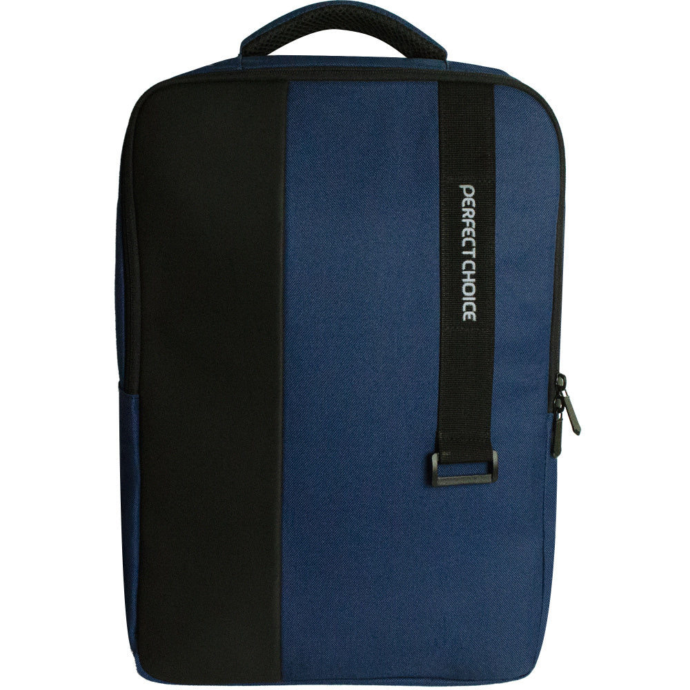Mochila Perfect Choice Classy Para Laptop 15.6" Color Azul-Negro - Pc-083986