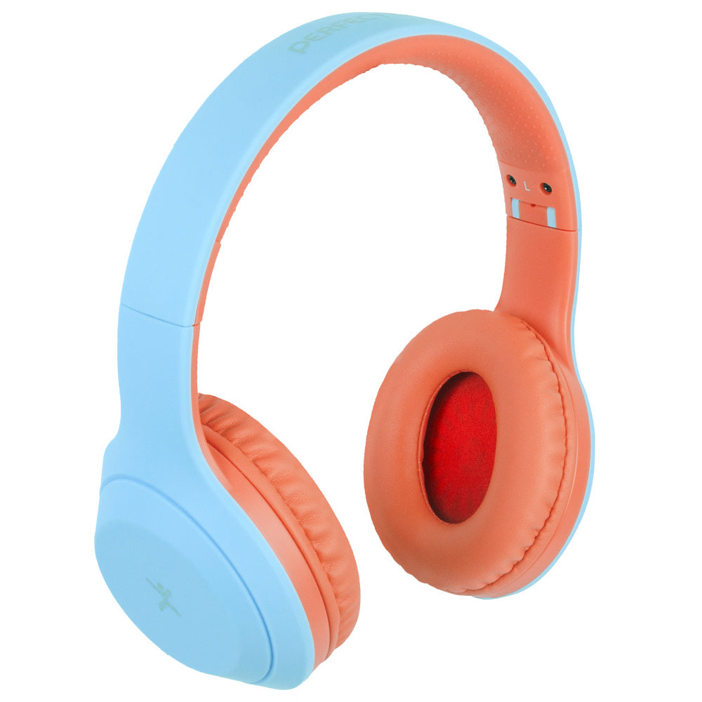 Audífonos Perfect Choice On-Ear Inalámbricos Bluetooth Color Azul-Coral - Pc-117018 FullOffice.com