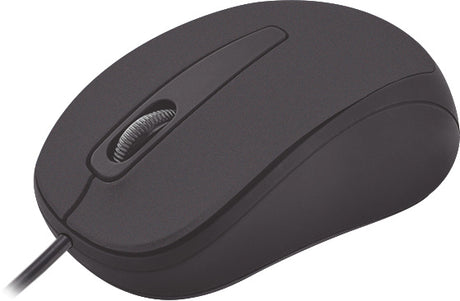 Mouse Optico Quaroni Alambrico Color Negro 1200 Dpi FullOffice.com