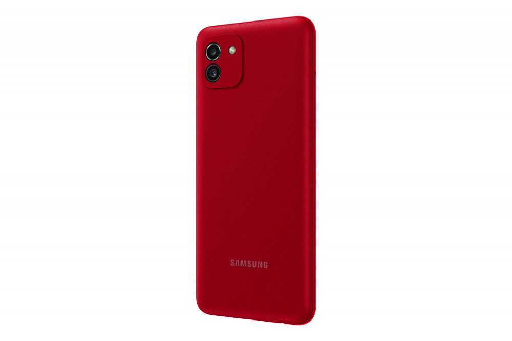 Smartphone Samsung Galaxy A03 6.5" 128Gb/4Gb Cámara 48Mp+2Mp/5Mp Octacore Android 11 Color Rojo - Sm-A035Mzrfltm